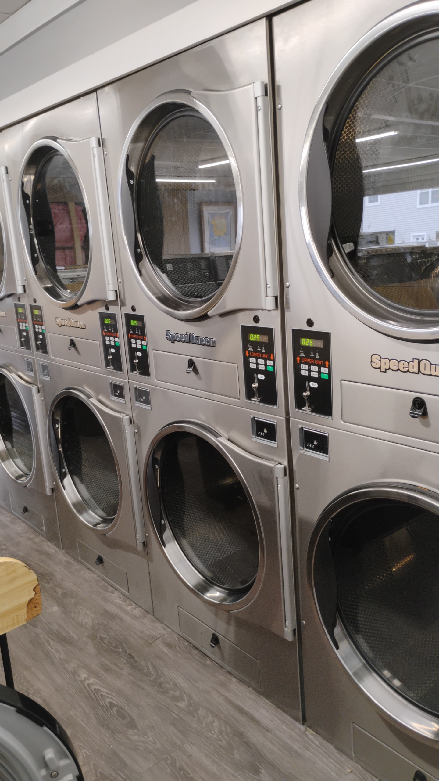 Commercial washing machines in Monument Laundromat