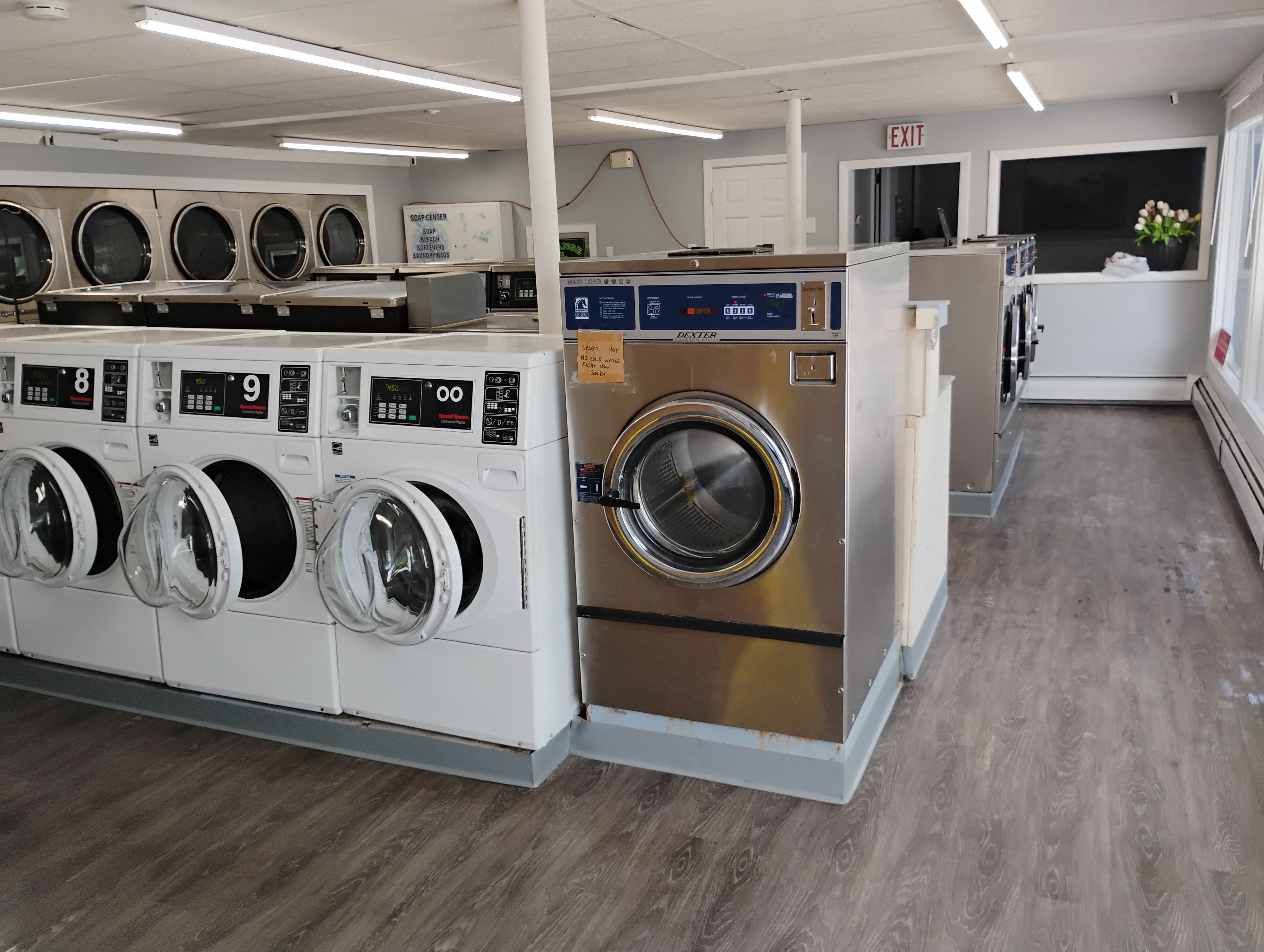 Interior of Monument Laundromat in Goffstown